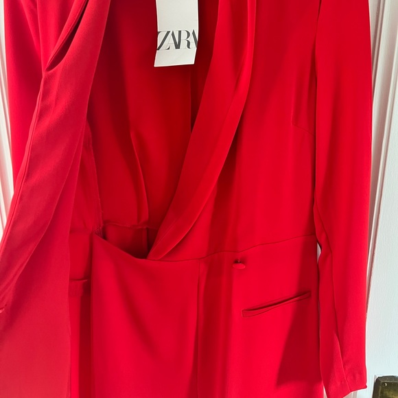 Nwt Zara red jumpsuit - Picture 4 of 5
